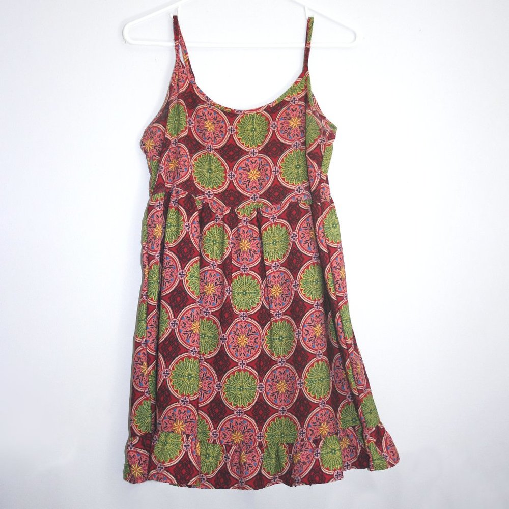 One Clothing Brand Baby Doll Dress with Geometric Pattern - Size S